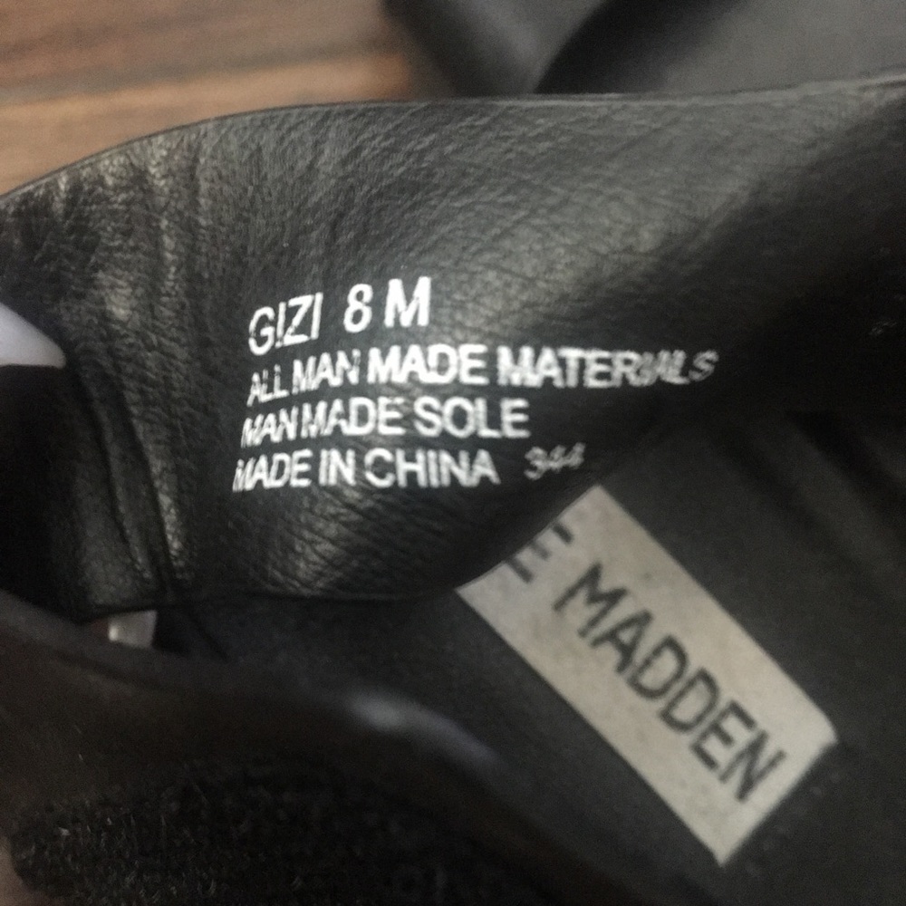 STEVE MADDEN Black Gelato Platform Sandals - Picture 6 of 9